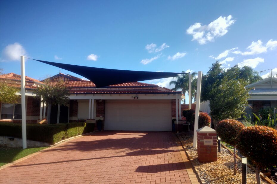 Shade Sail over Driveway