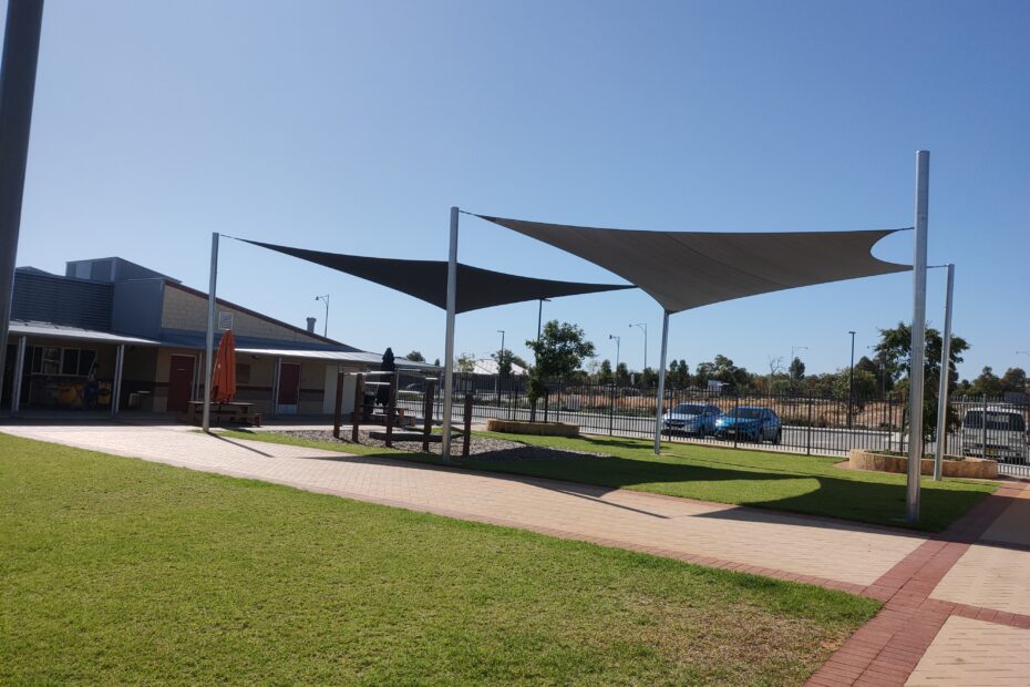 Shade Sails Covering Play area
