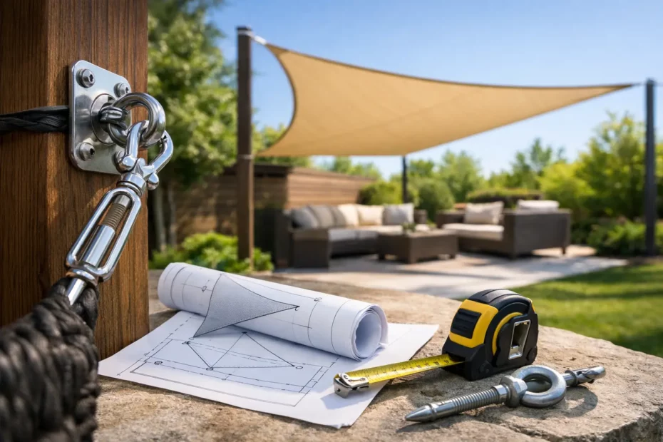 Shade Sail Anchor Placement Guide