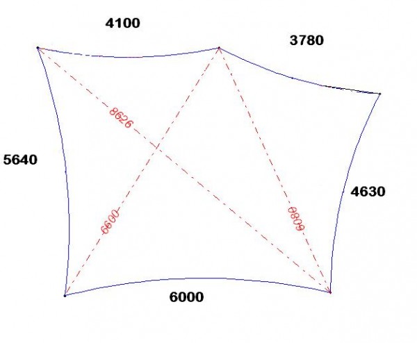 4.1m x 3.8m x 4.6m x 6m x 5.6m - Rust