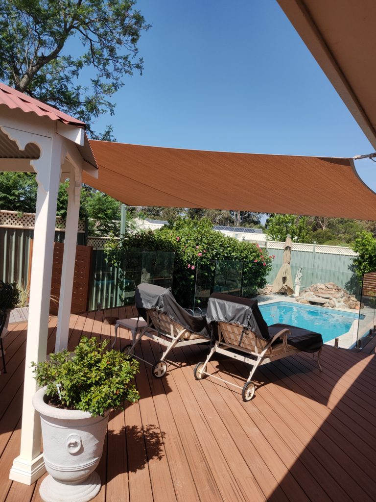 Shade Sails for decks and pools